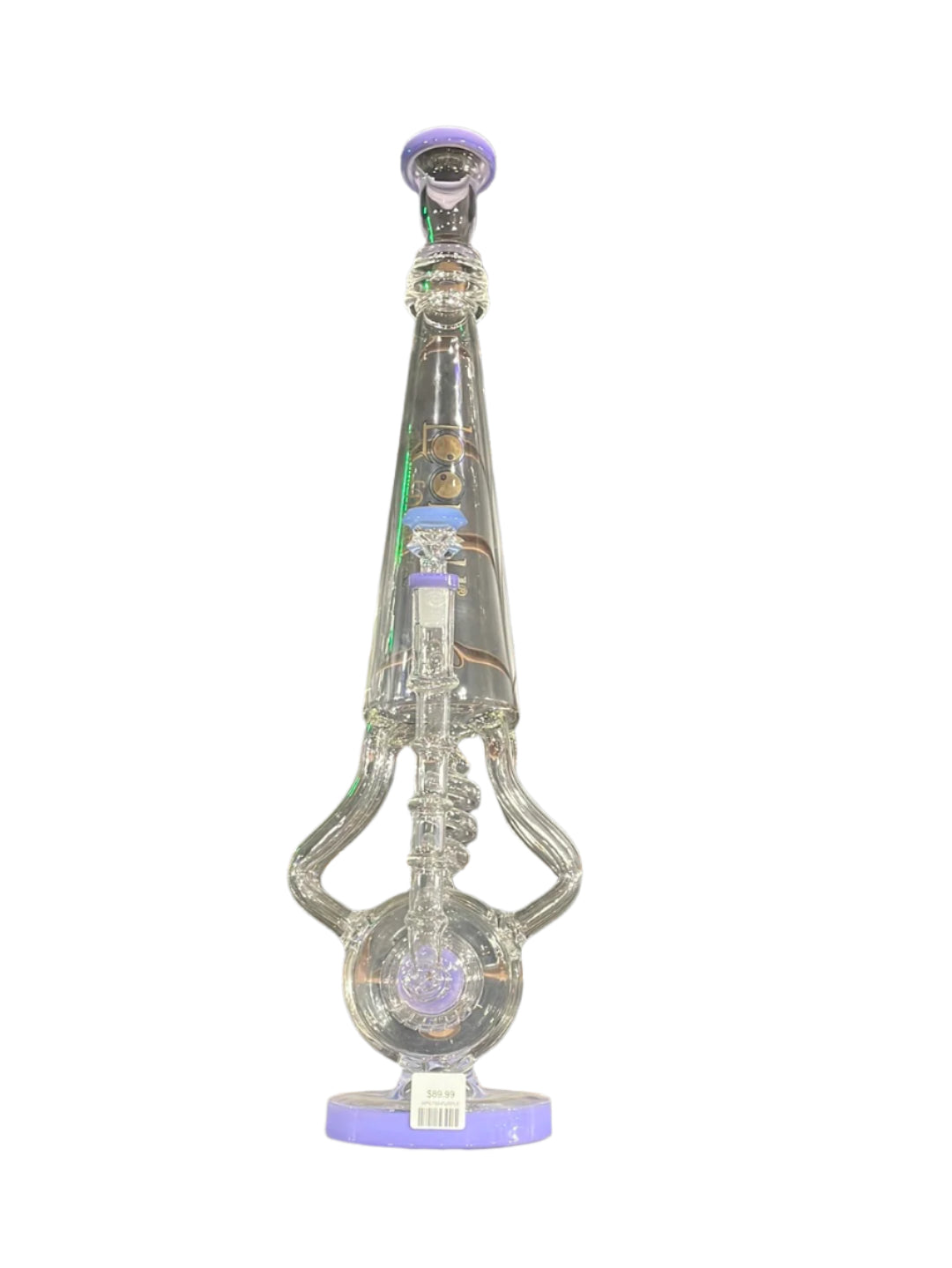 Lookah Extra Large Recycler bong with multi-chamber design
