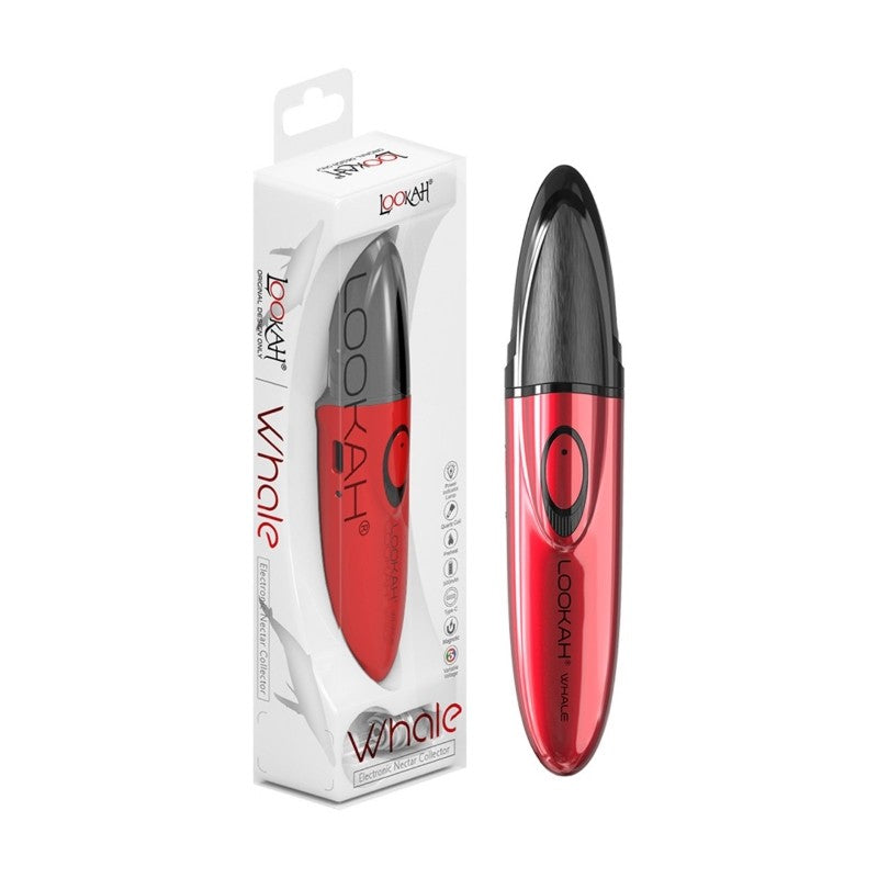 Lookah Whale nectar collector with silicone grip in red