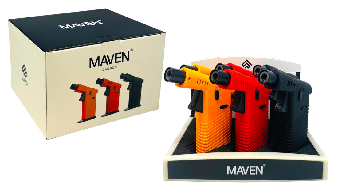 MAVEN CANNON Lighters 6CT Display for wholesale distribution