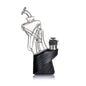 MJ Arsenal Tempest glass attachment for Puffco Peak and Peak Pro featuring a twisted recycler chamber, black textured base, and premium borosilicate glass design for smooth concentrate sessions.
