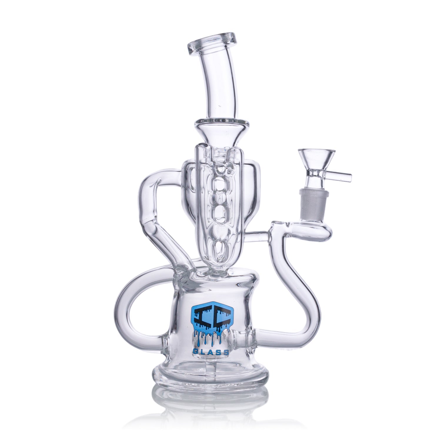 IC Glass - Recycler | ICRE1042: Premium Handcrafted Glass Recycler Secondary image