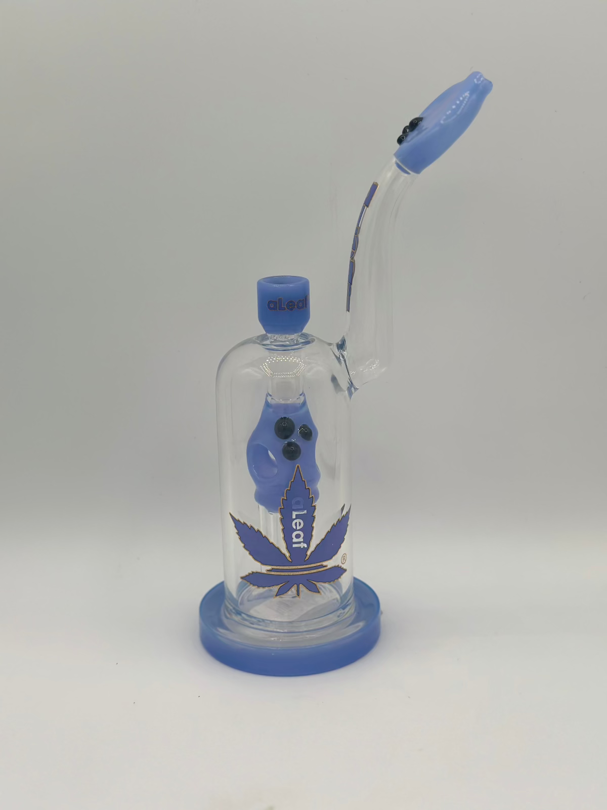 Modern Aleaf Waterpipe with Flat Mouthpiece – Bulk Glass Water Pipe for Retailers