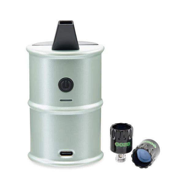 Modern electric dab rig Ooze Electro Barrel with power button