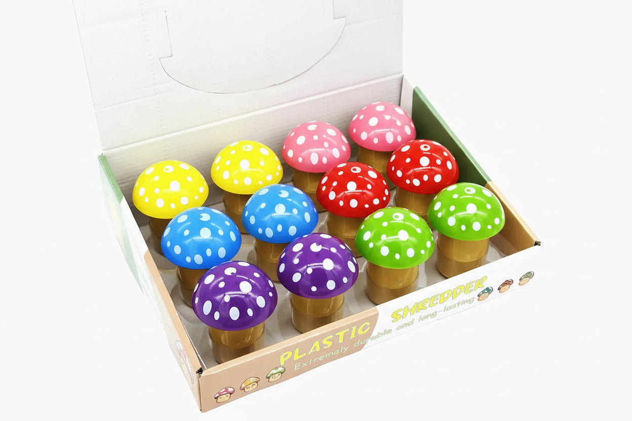 MushroomPlasticHerbGrinders Main image
