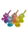 Mushroom Design Glass Oil Burner Pipe – 5 Pack Assorted Colors