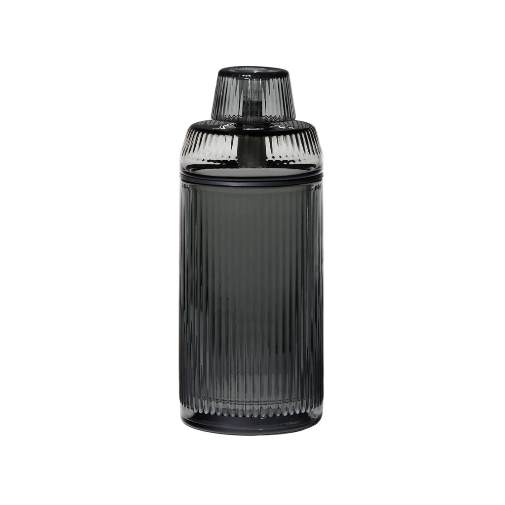 NWTN HOME Deco Gravity Bong charcoal borosilicate glass - Art Deco tabletop water pipe front view