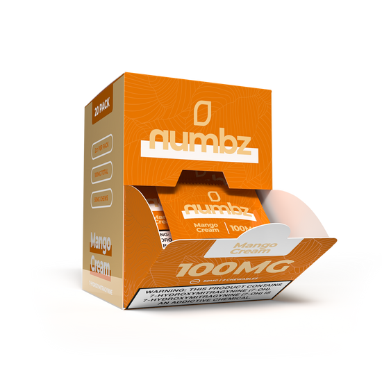 Numbz 100mg | 20 Pack (2 x 50mg Each)|7-Hydroxymitragynine | Box
