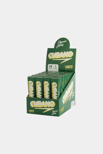 CUBANO - Vibes Fine Rolling Paper | 1 1/4 |24packs per box | 1cone/pack |