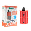 Ooze Electro Barrel rig showing ceramic coil and mouthpiece