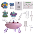 IC GLASS - Unidentified Flying Toke  Dab Rig | Assorted 3 Colors