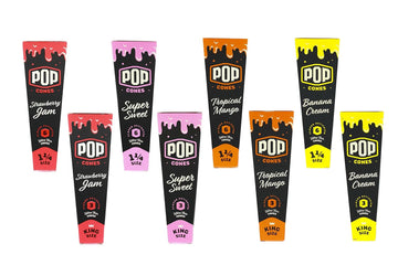 POP Cones - King Size | Cones with a Flavor Burst Pop ( Wraps, Papers, Cones) | Display 24PK | 3Cones/Pack
