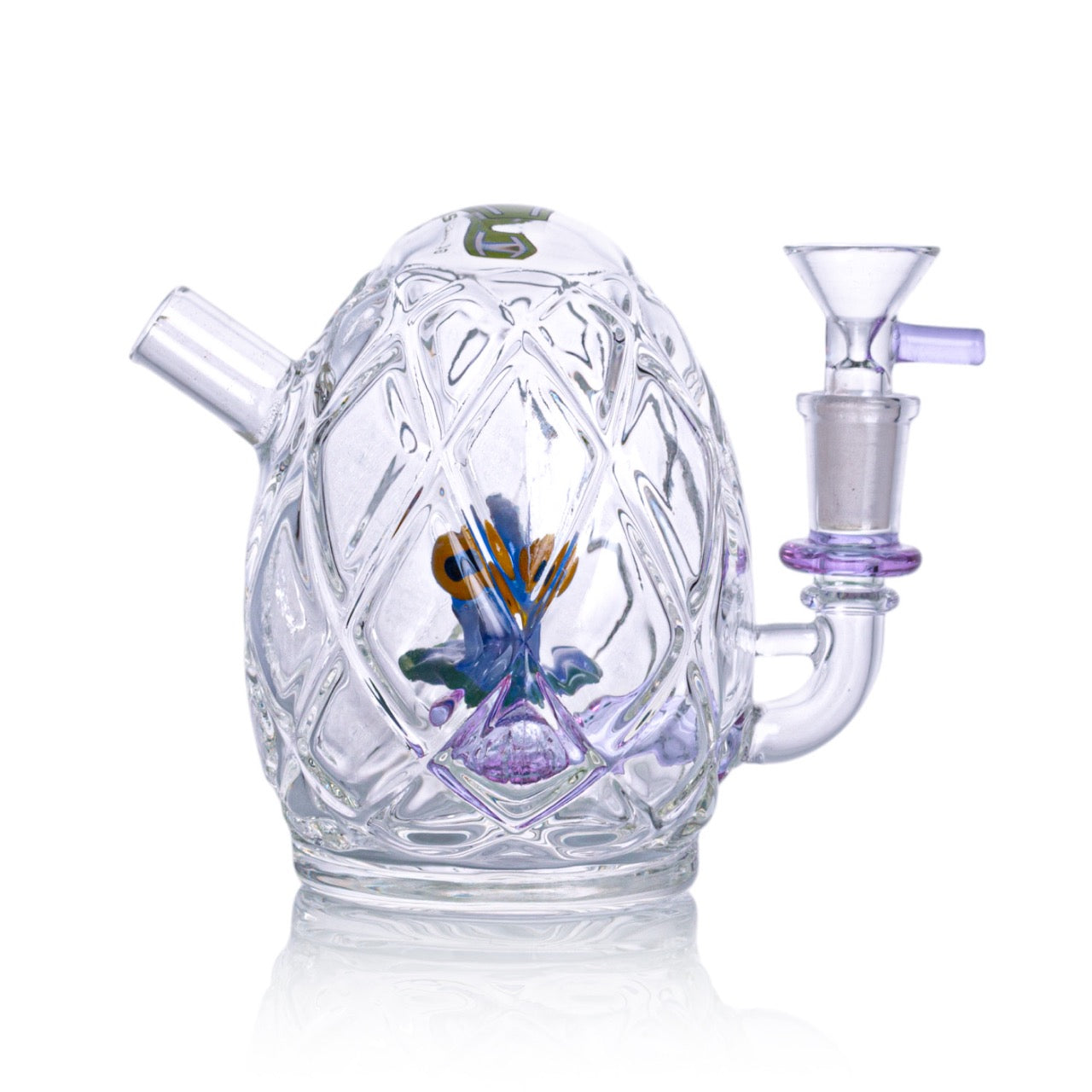 IC GLASS | Pineapple Puff Palace Recycler | ICRI60 Secondary image