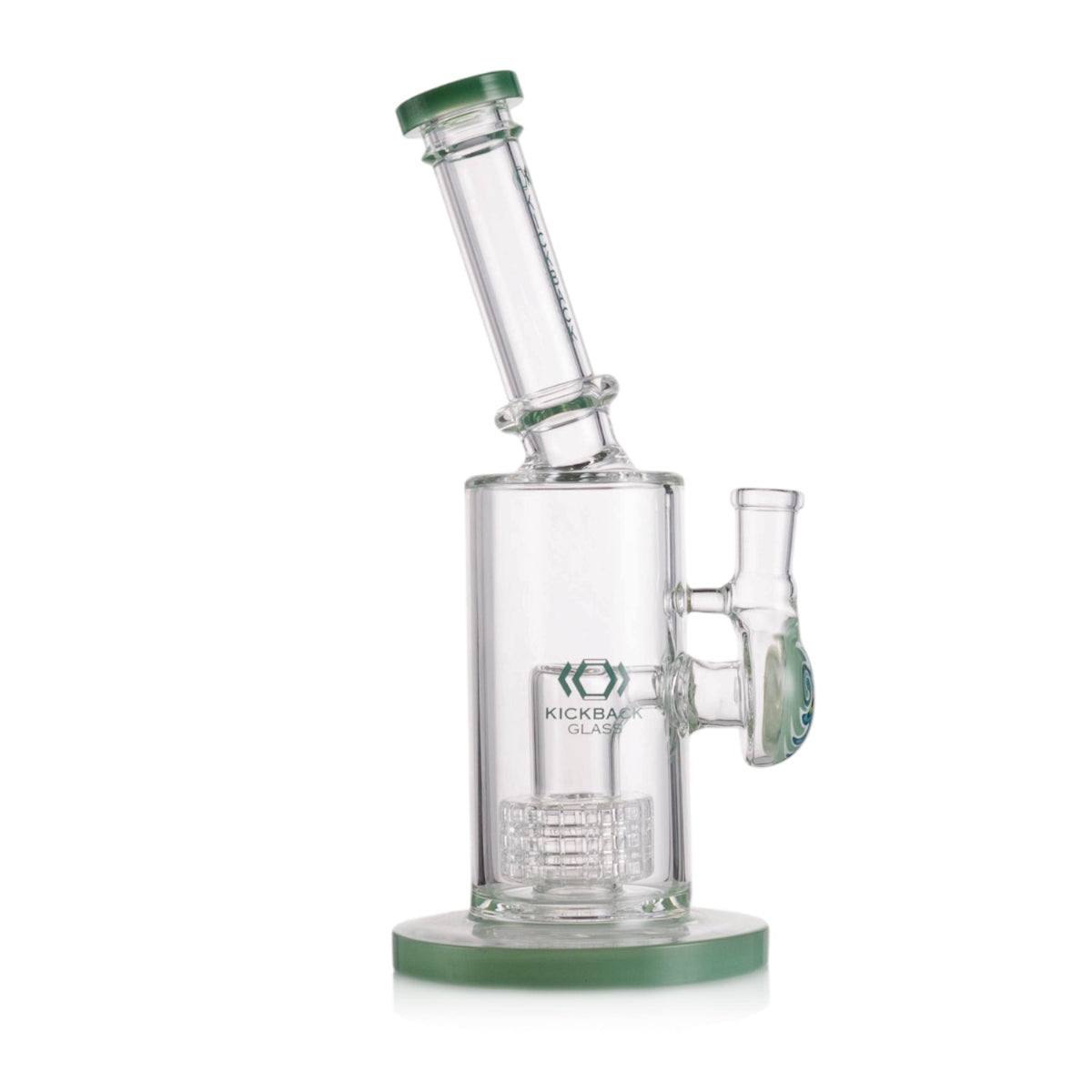 KICKBACK GLASS - Water Pipe with metric perc comes with bowl piece Secondary image