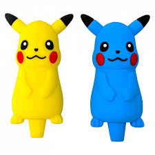 Silicone - 4" Silicone Pokaemon Pikachu Hand Pipe | 5 Units / Pack | Pack Secondary image