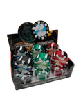 Poker Clip Design Zinc Grinder 12pc Box