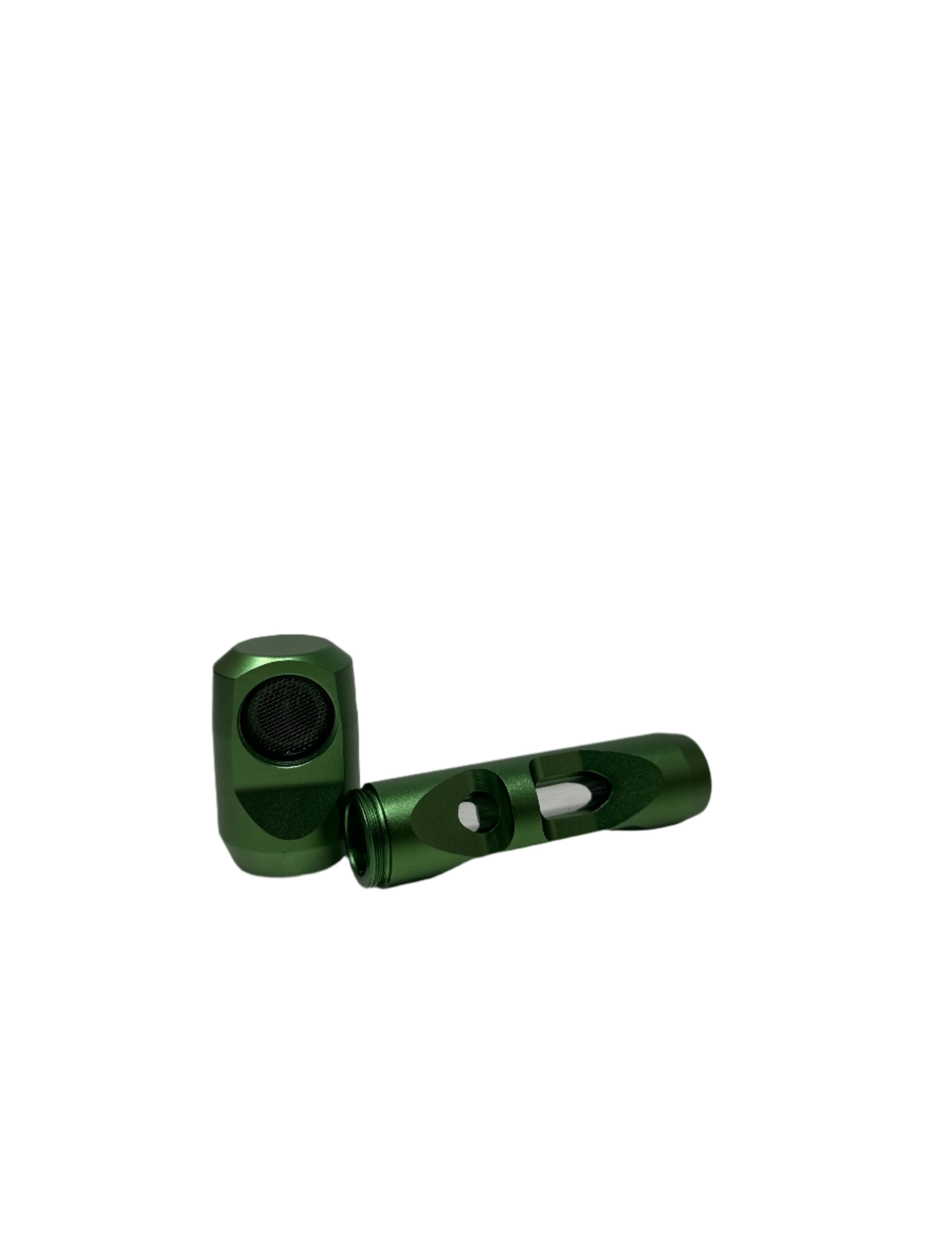 Durable Glass & Metal Hand Pipe | Box Packed Unit Secondary image
