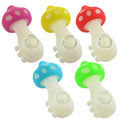 Portable mushroom-shaped silicone smoking pipe

