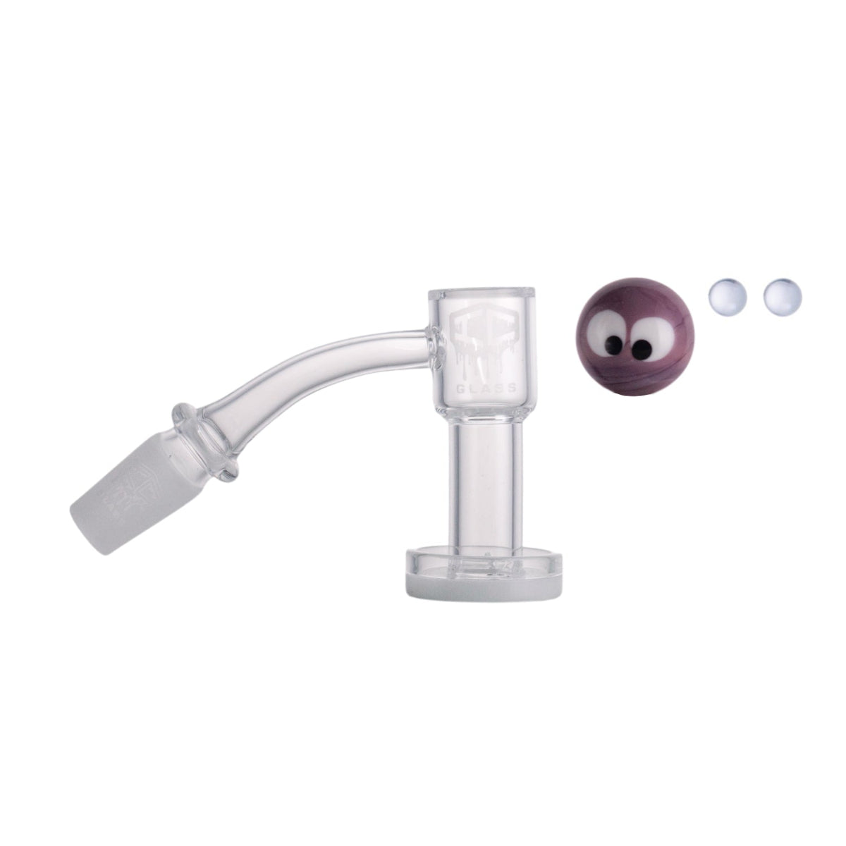 Premium glass dab rig with included accessories 