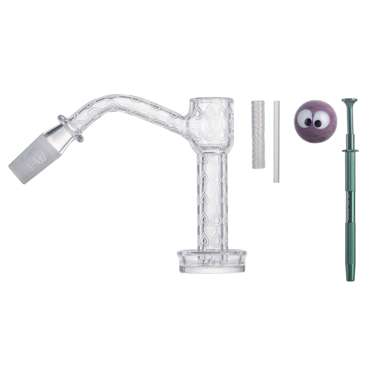 Premium quartz dab banger with terp ball holder – IC Glass NIRVANA