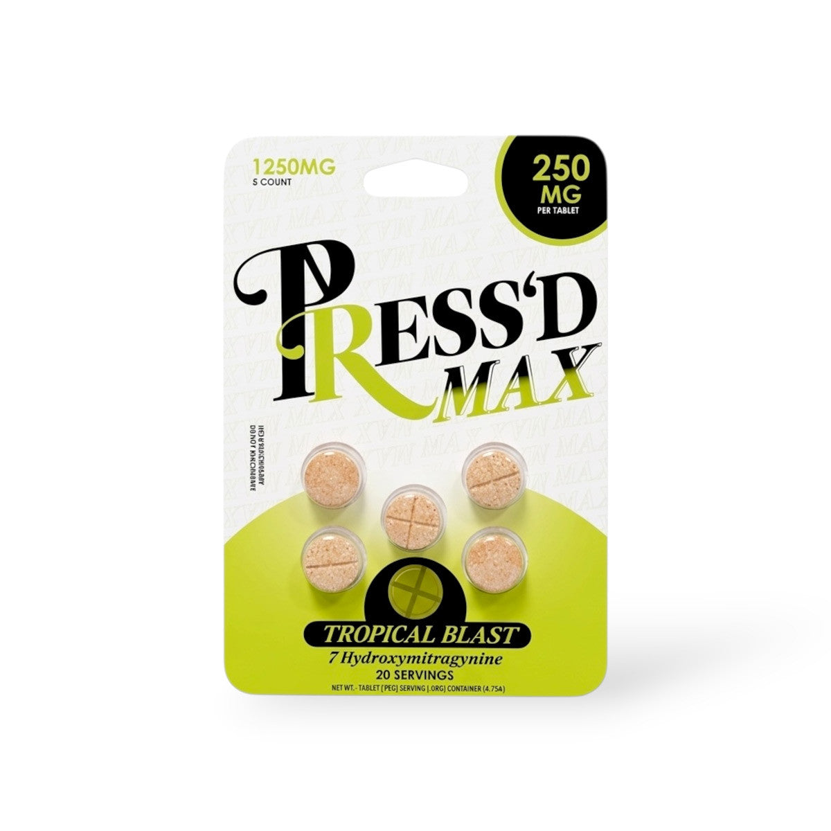 PRESS'D MAX | 250MG/Tablet | 1250MG | Single Unit Secondary image