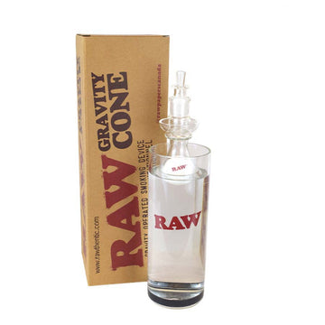 RAW GLASS GRAVITY CONE | Gravity Operated Smoking Device