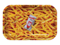French Fries Small Rolling Tray