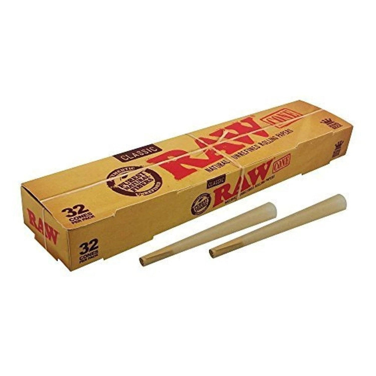 RAW Classic King Size Cones Mega Pack – 32 Pre Rolled Cones for Wholesale