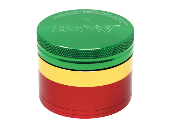 RAW x HAMMERCRAFT 4-piece 2-inch aluminum herb grinder