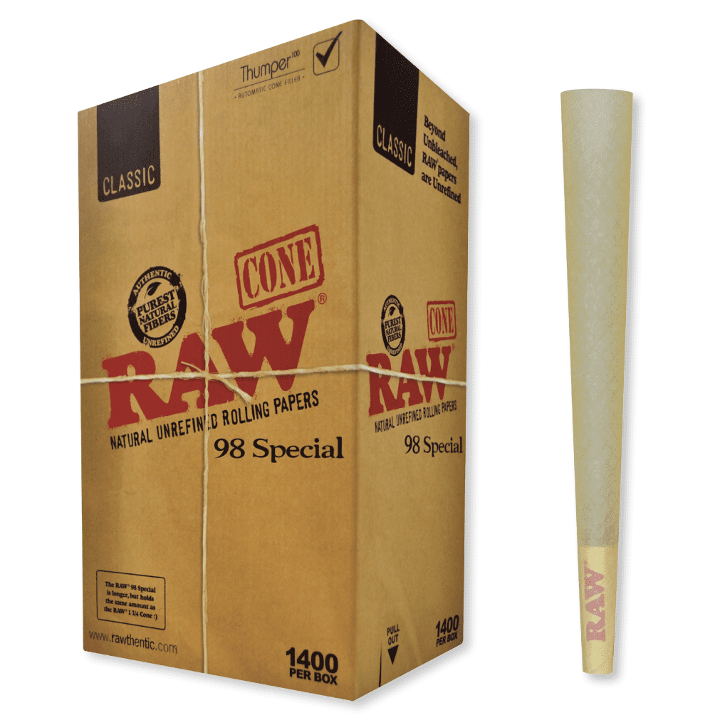 RAW Classic Cone 98 Special - 1400 Count | Premium Pre-Roll Solution