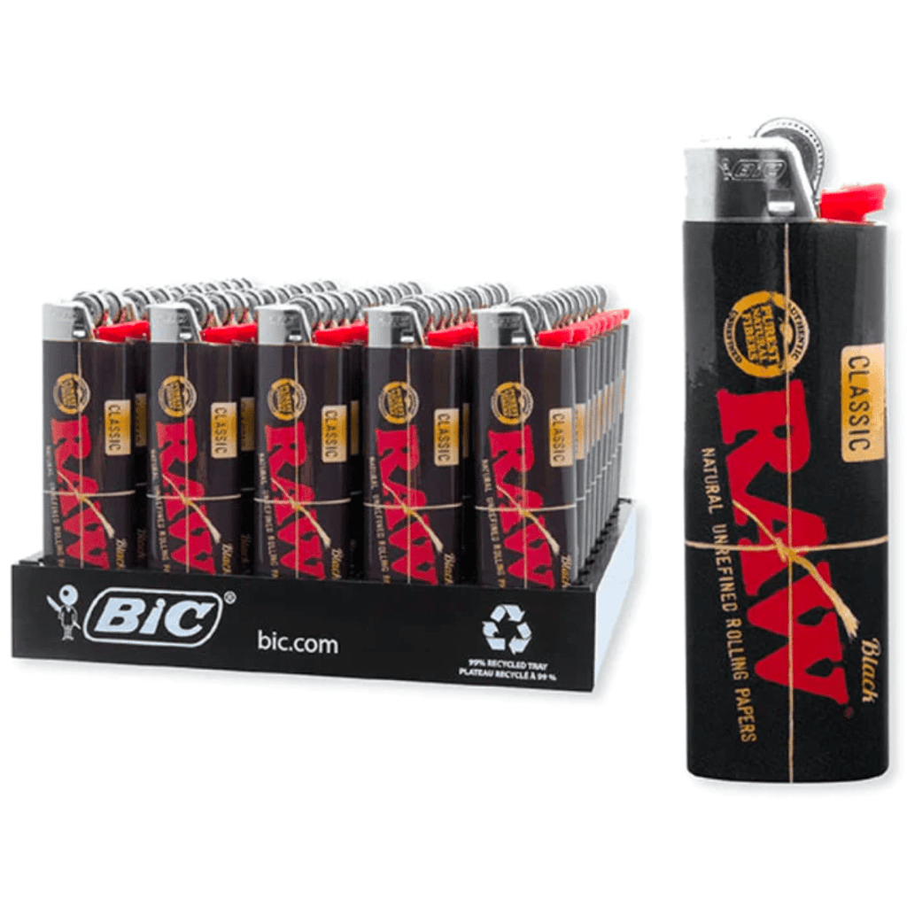 BIC RAW Classic Lighters – 50 Count Display | Wholesale in the USA