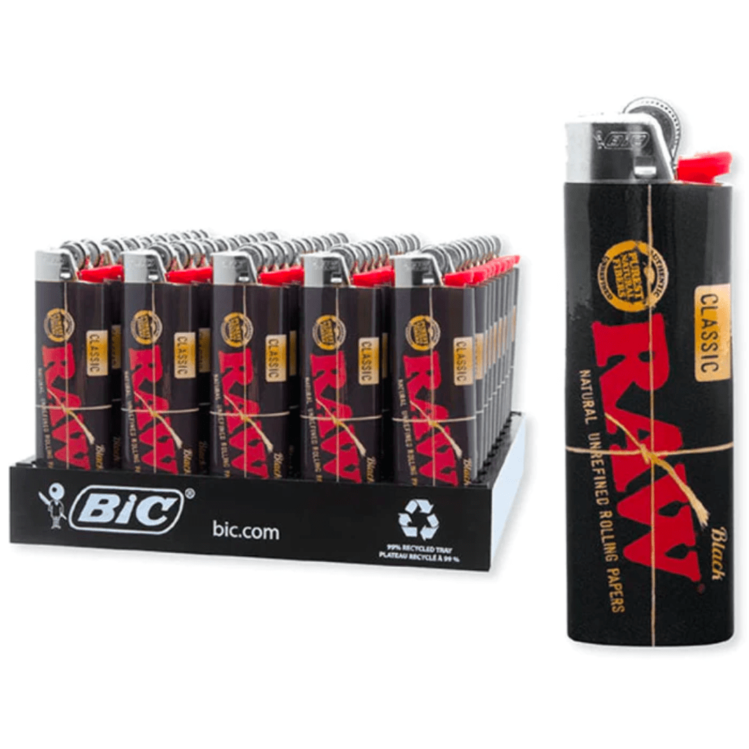 BIC RAW Classic Lighters – 50 Count Display | Wholesale in the USA