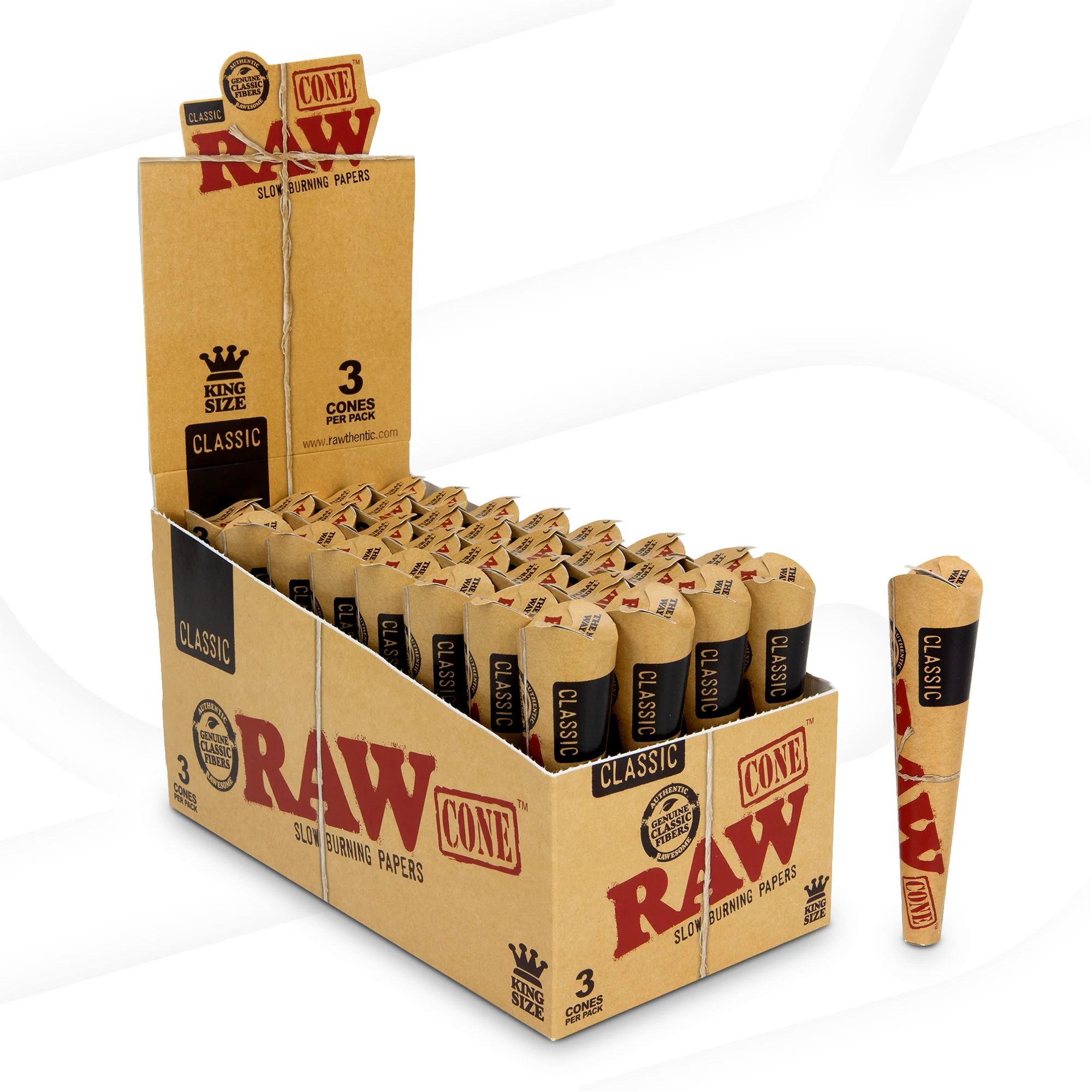 RAW Level Classic Cone – 24 Packs/Display (Wholesale Pre-Rolled Cones) Main image