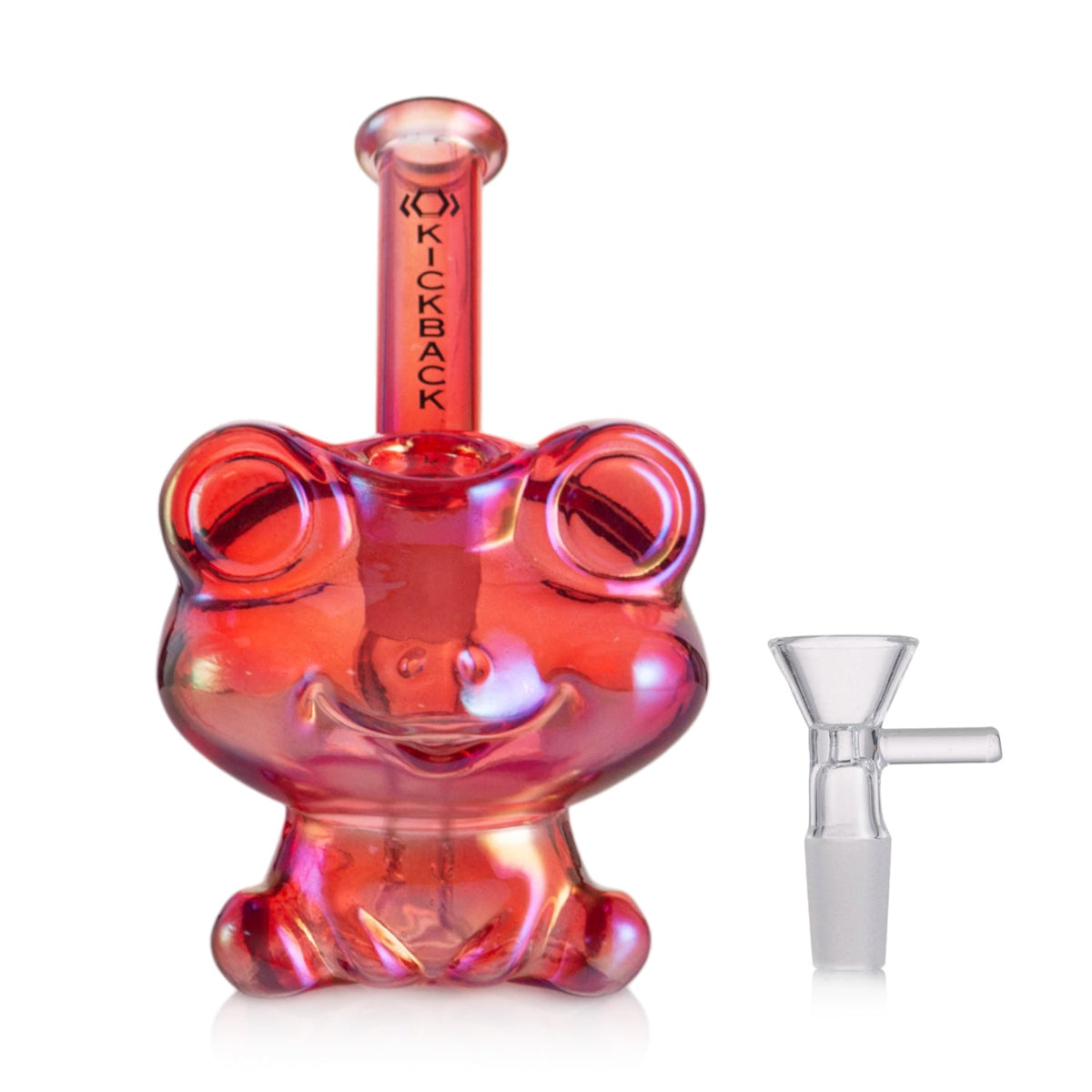 Red glass water pipe 