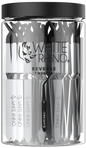 white rhino- REVERSE TWEEZER WITH SILICONE CAP - 30 COUNT JAR