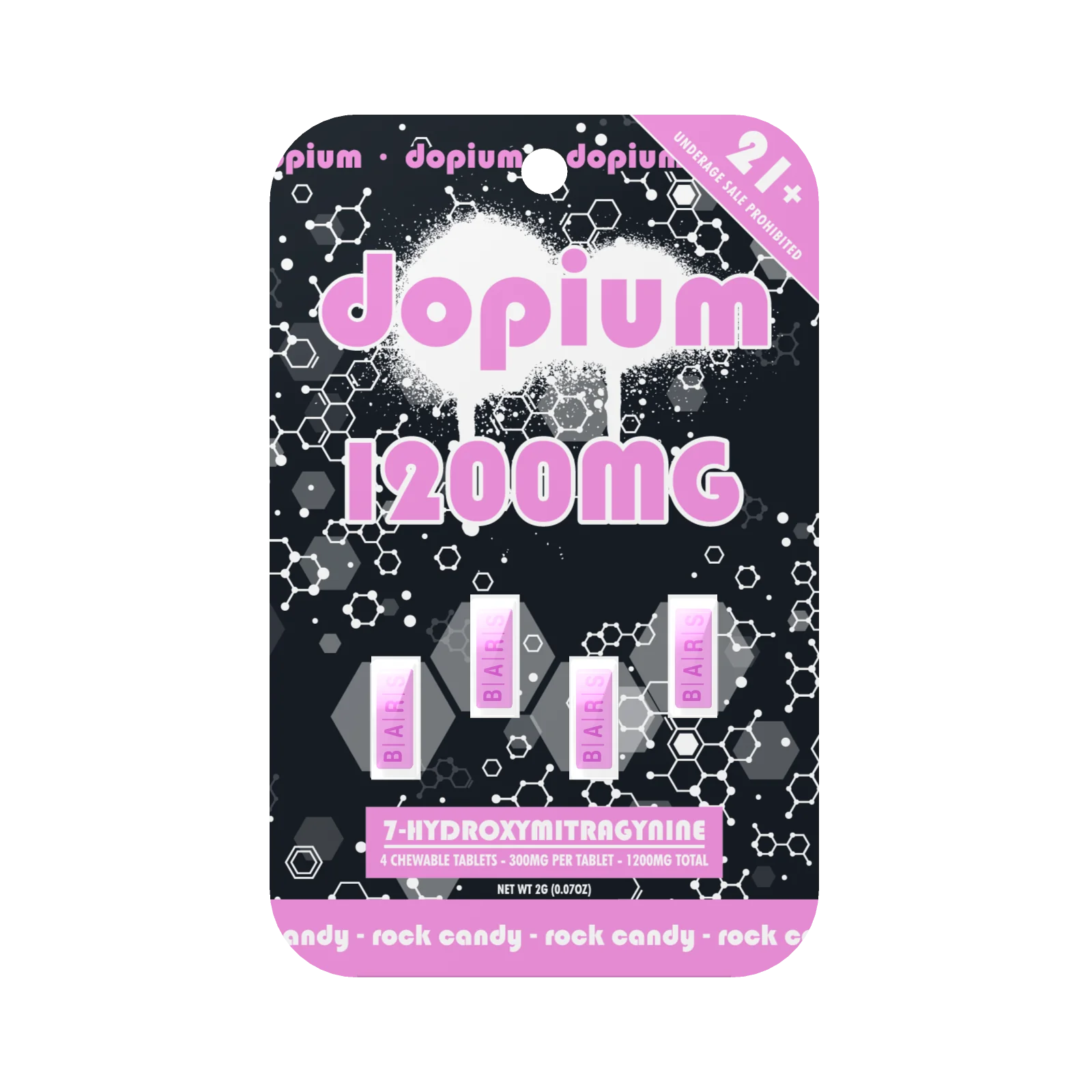 Dopium - 1200mg | 7-Hydroxymitragynine | 4x300mg | Single Unit
