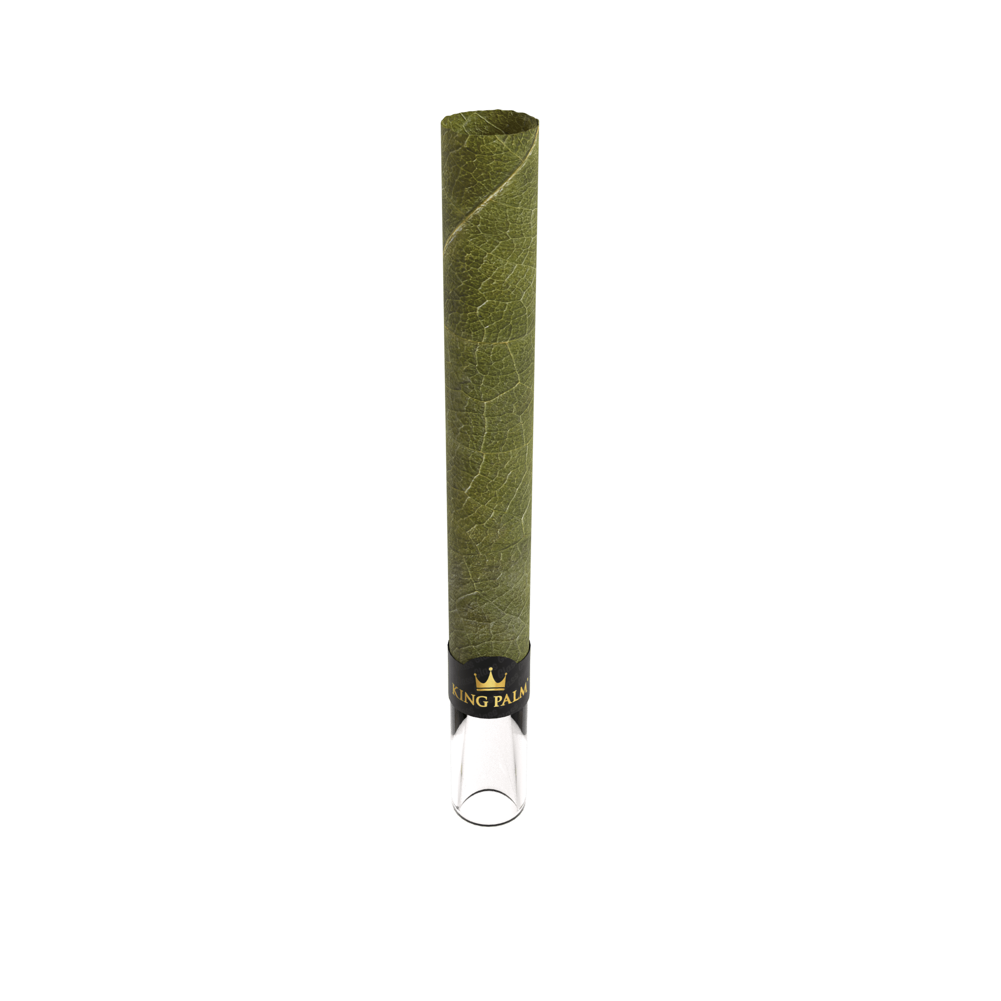 King Palm - Glass Tips | Natural Leaf Tubes| 1G Each | 2Pack | 16packs/Box | WR13