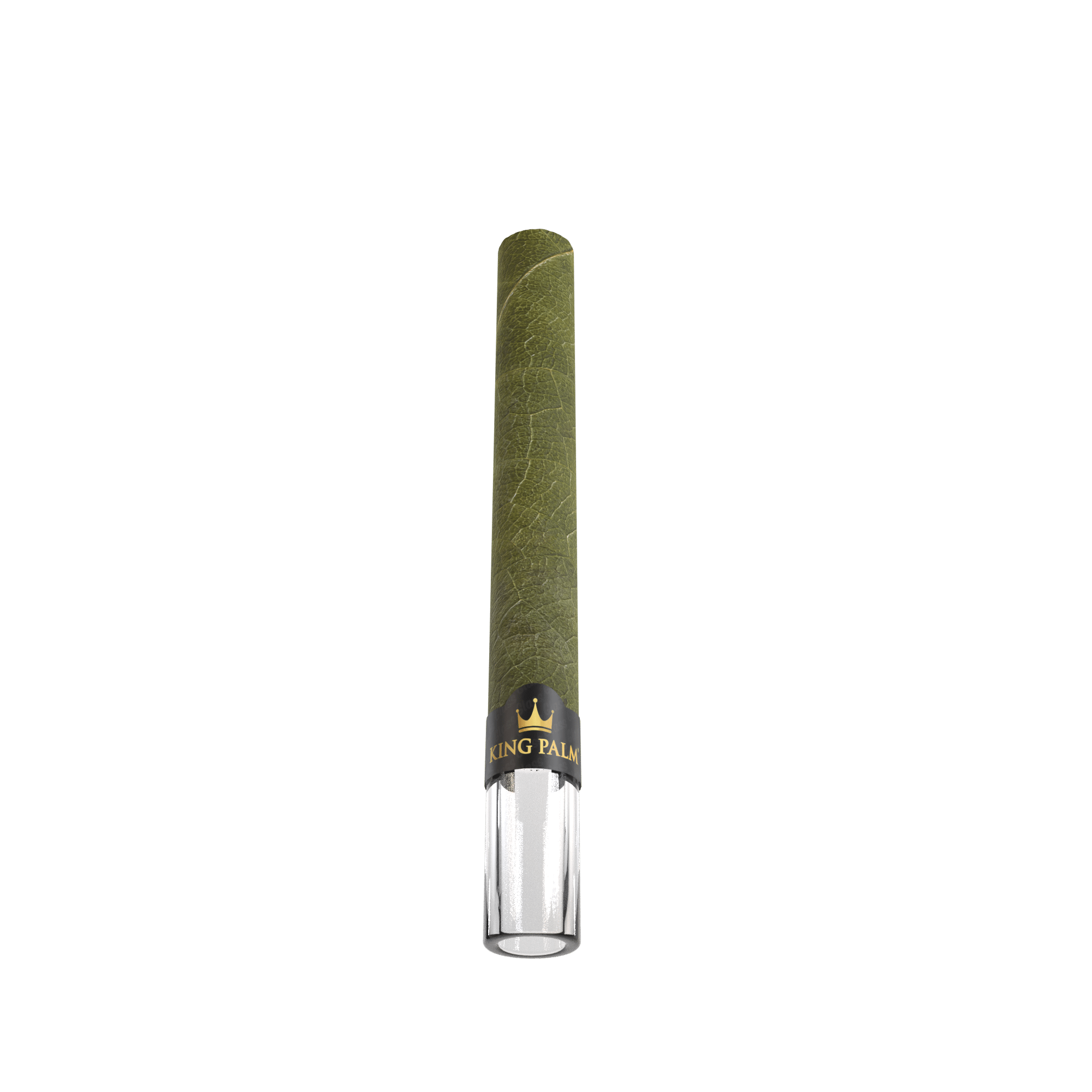 King Palm - Glass Tips | Natural Leaf Tubes| 1G Each | 2Pack | 16packs/Box | WR13