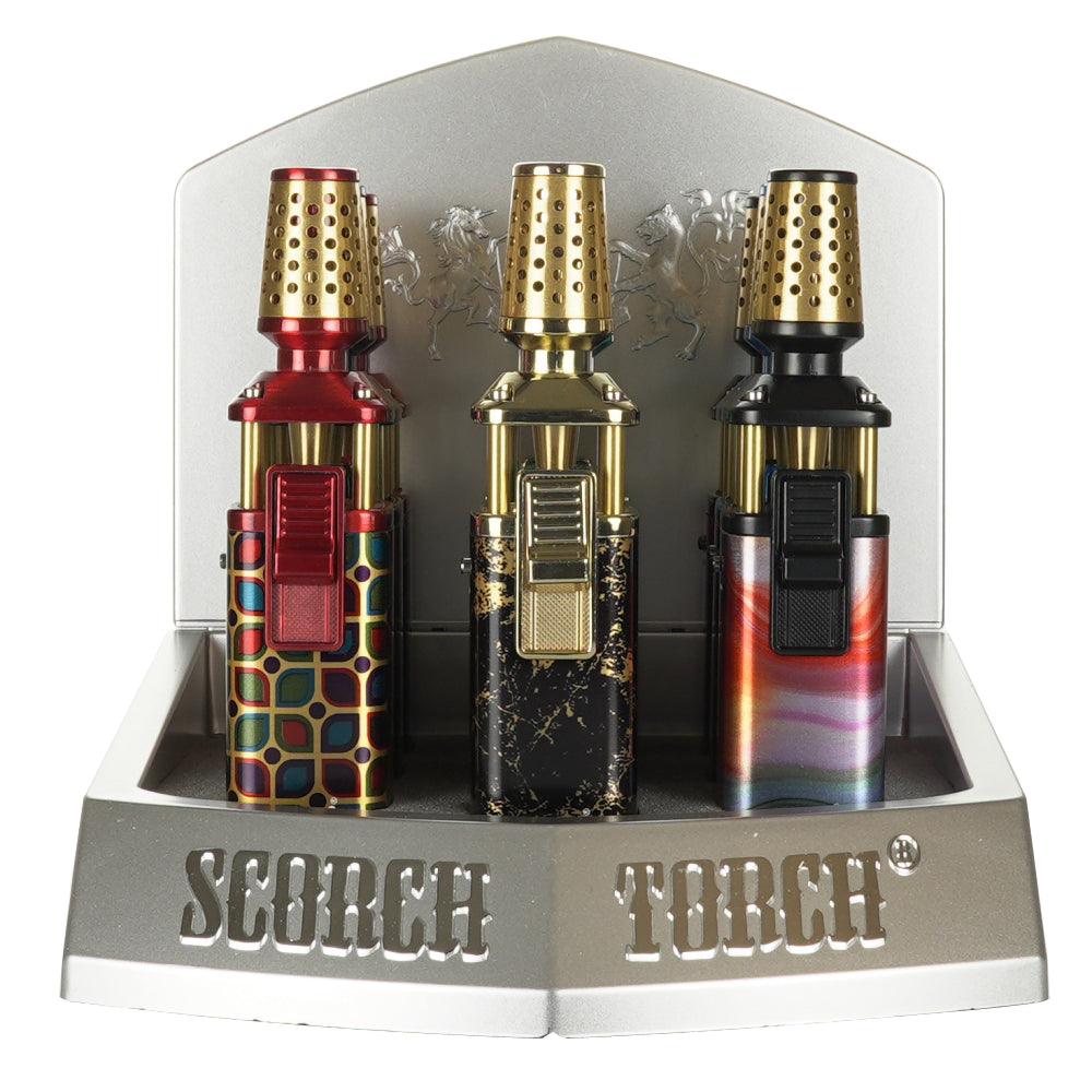 Scorch Torch - Platinum Pencil Torch | Hold Button | 9 Units / Display | Display