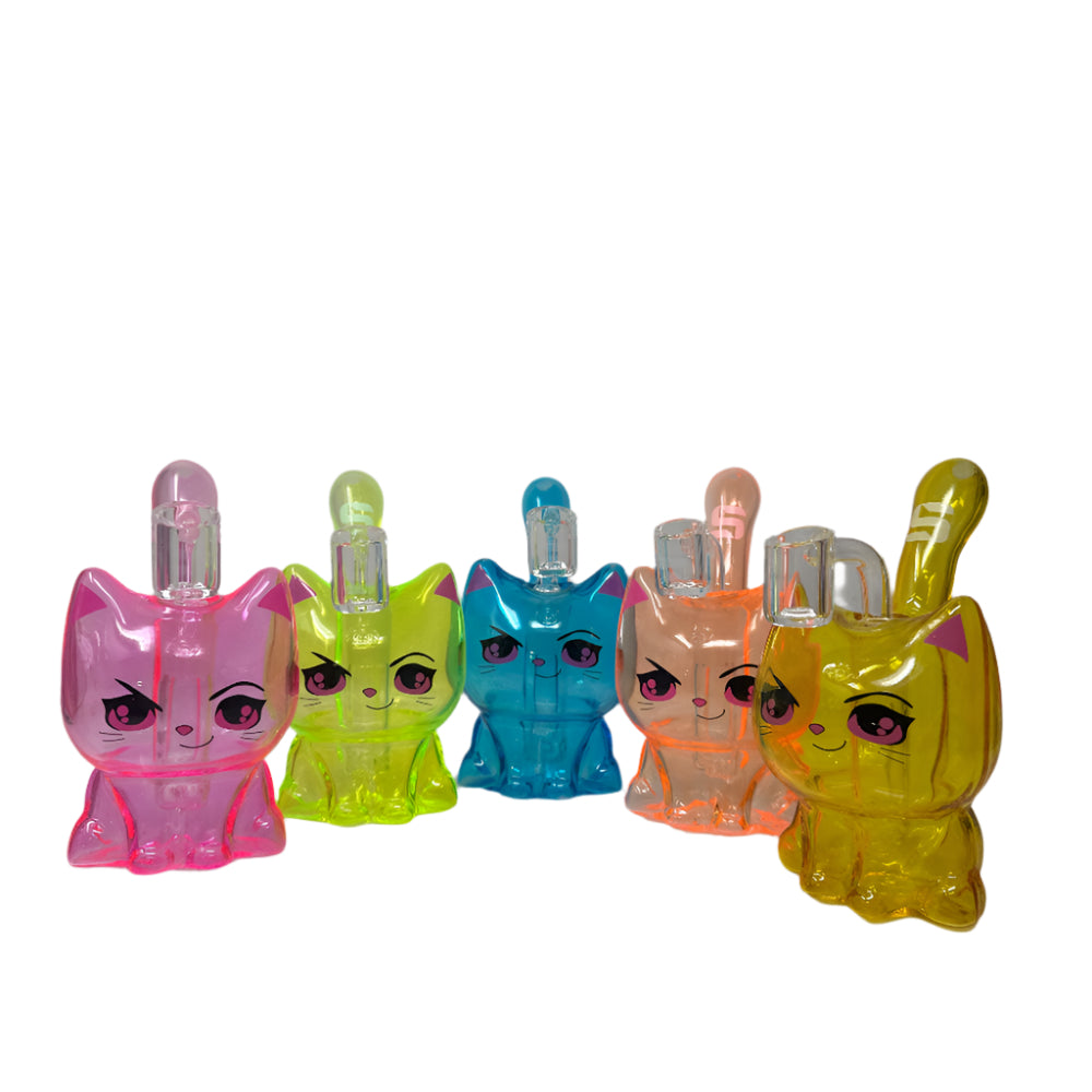 Silo -Kitty Cat Water Pipe with Banger |SILO136 | Wholesale Only Main image