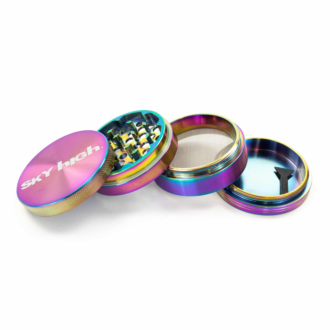 SKY HIGH -  4 Piece Aluminum Grinder | Assorted  Colors