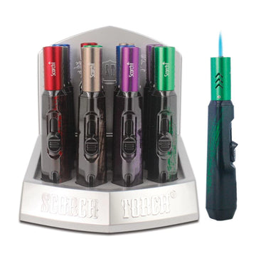 Scorch Torch - Dual Tone pencil torch with Push-up hold button| 12pc/Box |BOX