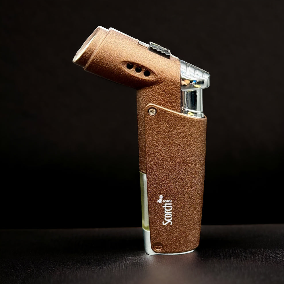 Scorch Torch - 45 Degree Torch- Satin Finish | Hold Button |9 Units/Box | TO61716