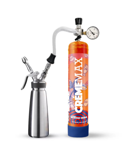 CremeMax 640G Whipped Cream Chargers | FOOD-GRADE NITROUS OXIDE FOR FOOD| 6TANKS/CASE Secondary image