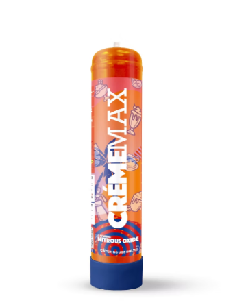 CremeMax 640G Whipped Cream Chargers | FOOD-GRADE NITROUS OXIDE FOR FOOD| 6TANKS/CASE