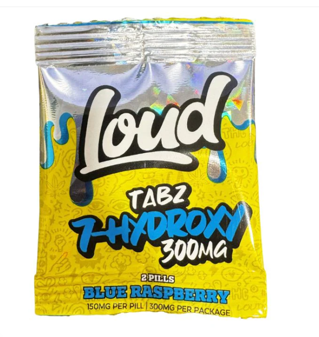 Loud TABZ | 7 Hydroxy | 150mg/Pill | 300mg/Pack | 20 Pouches | Box