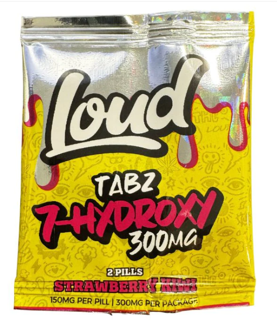 Loud TABZ | 7 Hydroxy | 150mg/Pill | 300mg/Pack | 20 Pouches | Box