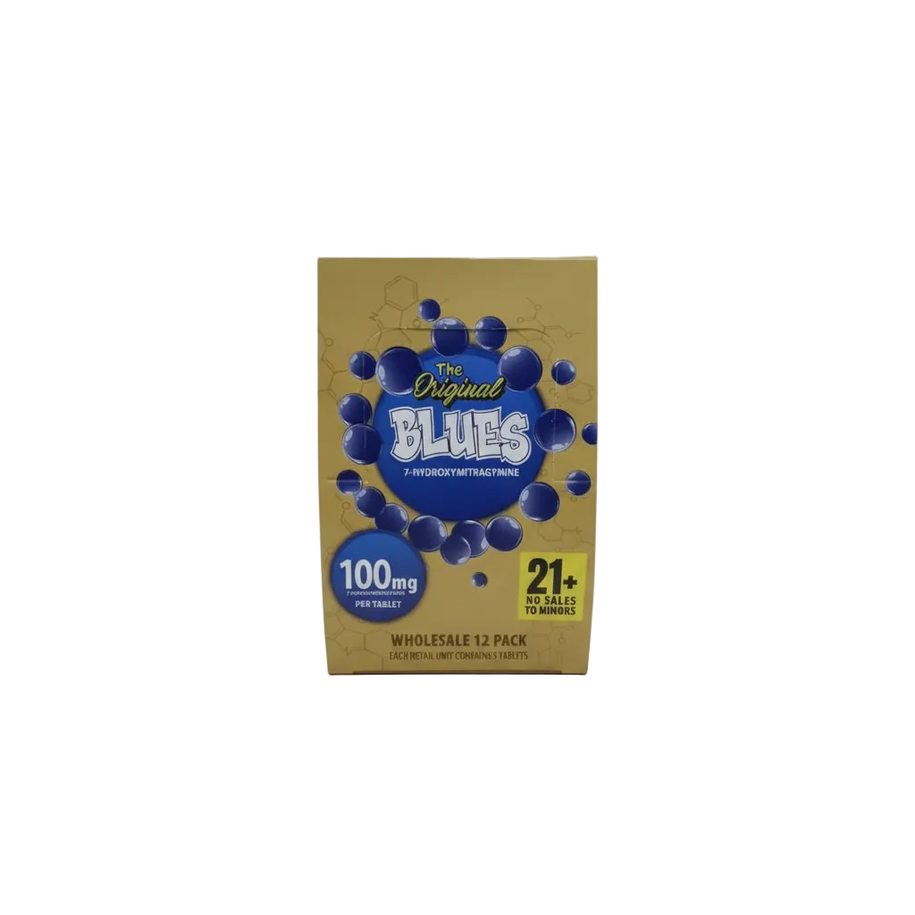 BLUES|7-Hydroxymitragynine|100mg| 5Tablets |BOX Main image