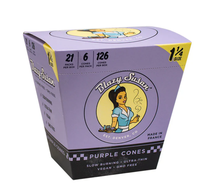 Blazy Susan 1 1/4 Cones 6/pk 21pks/bx 126Cones/Box | 24 Displays/Case