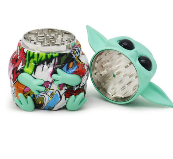 Grinders - 63MM Baby Yoda Grinders | Assorted colors | UNIT
