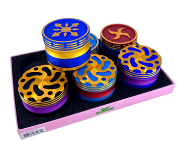 Tuff Shredder - Huge 4 Piece Roullete  Grinder With Ashtray | 63MM | 6Ct/Box